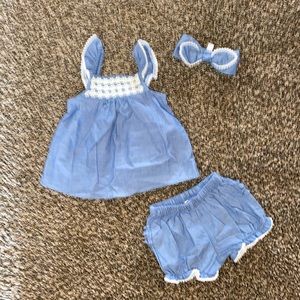 Brand new jean matching short set